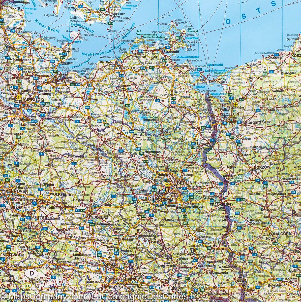 Carte routière - Europe Centrale | Freytag & Berndt carte routière Freytag & Berndt