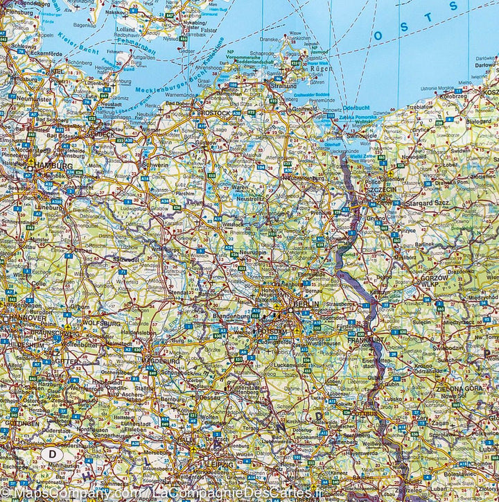 Carte routière - Europe Centrale | Freytag & Berndt carte pliée Freytag & Berndt 
