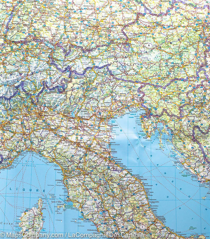 Carte routière - Europe Centrale | Freytag & Berndt carte pliée Freytag & Berndt 