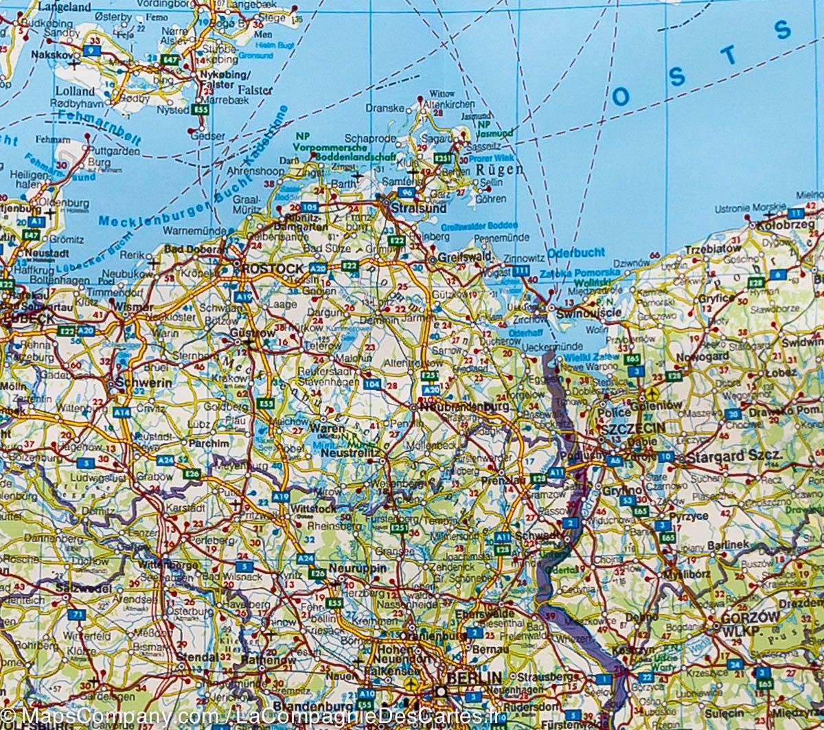 Carte routière - Europe Centrale | Freytag & Berndt carte routière Freytag & Berndt