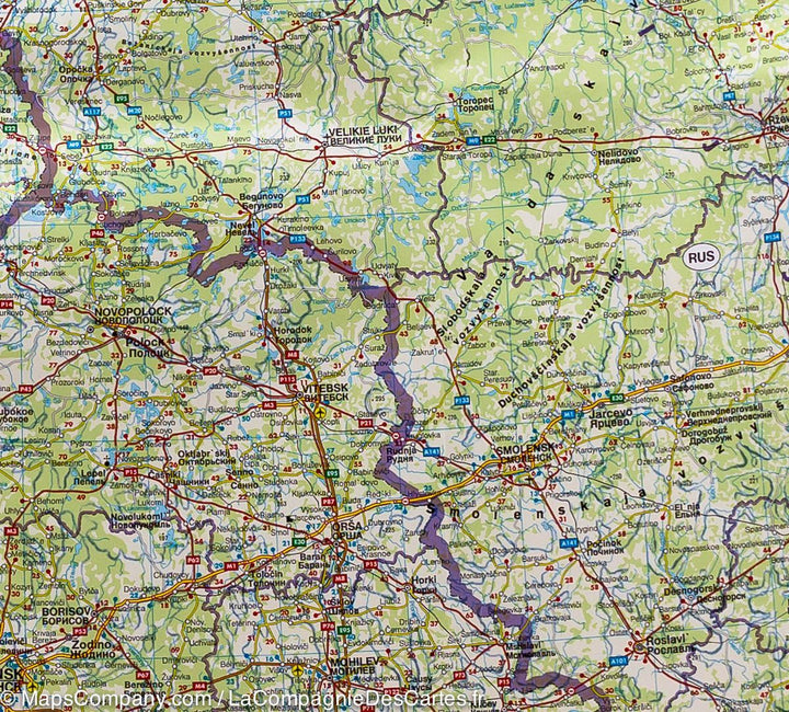 Carte routière - Europe de l'Est | Freytag & Berndt carte pliée Freytag & Berndt 