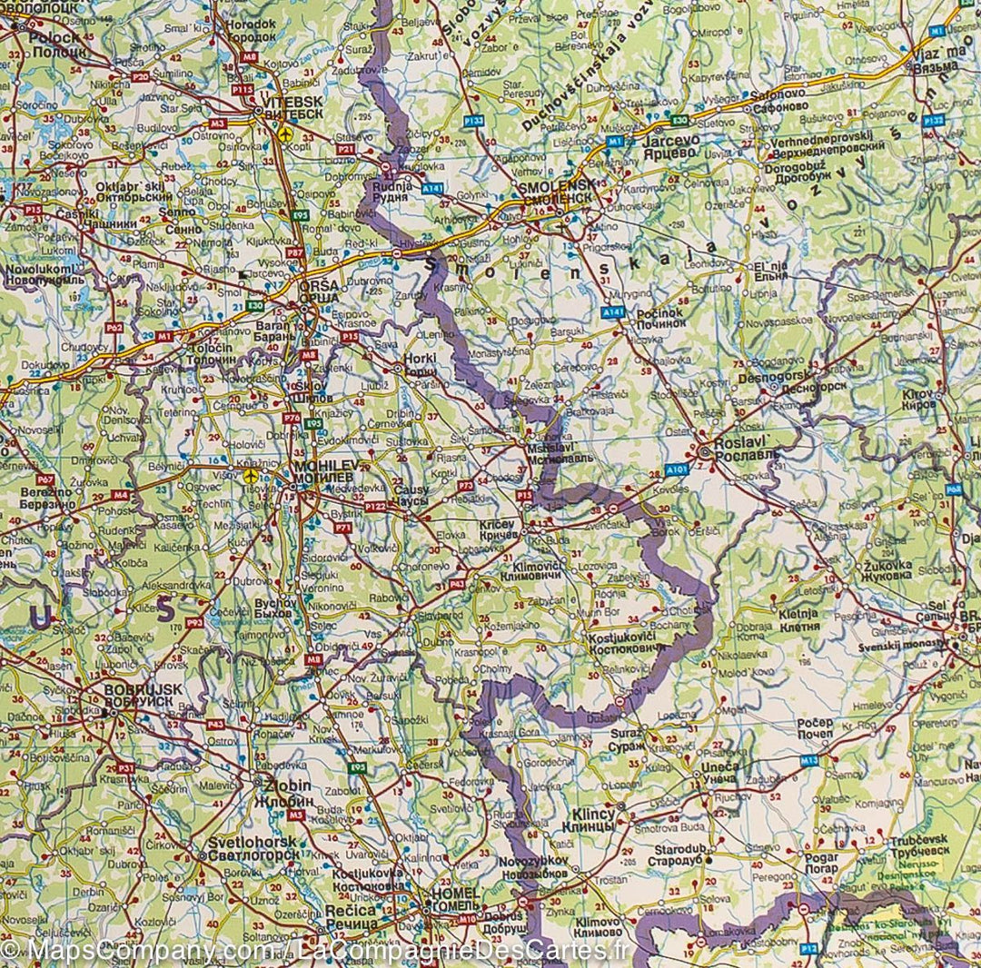 Carte routière - Europe de l'Est | Freytag & Berndt carte pliée Freytag & Berndt 