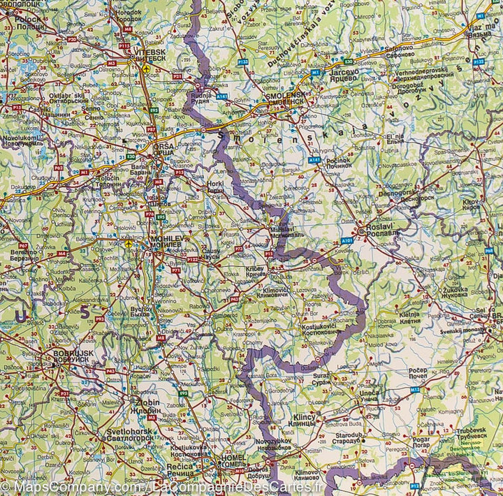 Carte routière - Europe de l'Est | Freytag & Berndt carte pliée Freytag & Berndt 