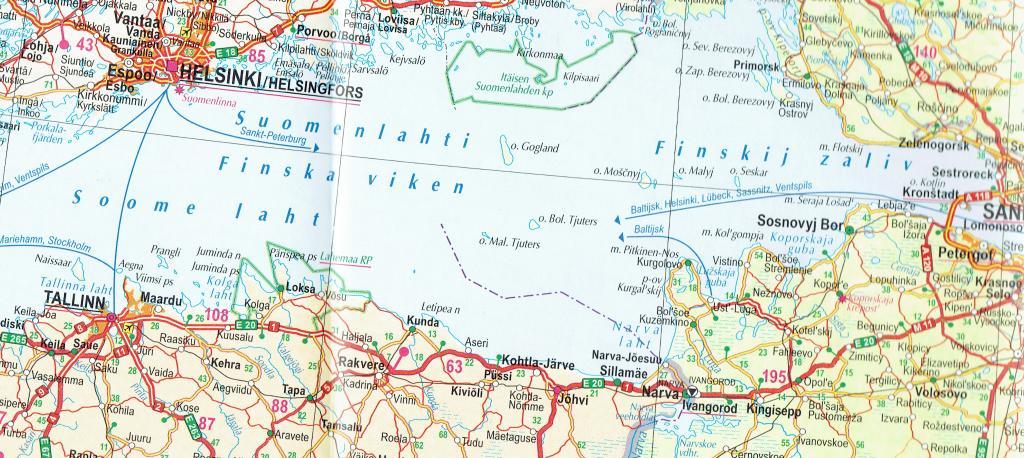 Carte routière - Europe de l'Est | Jana Seta carte routière Jana Seta