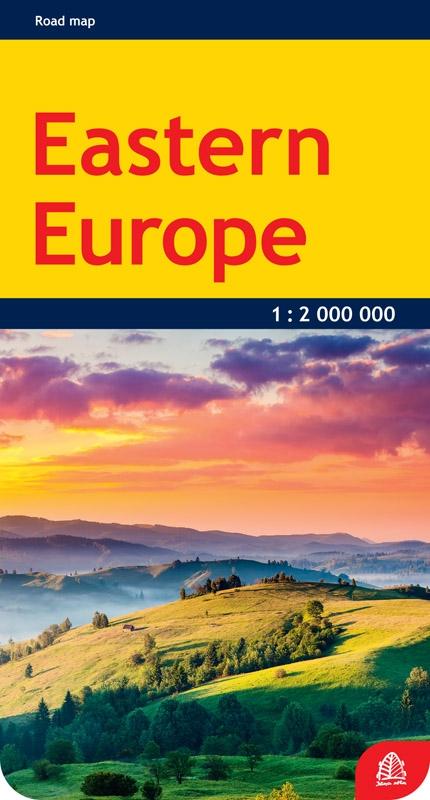 Carte routière - Europe de l'Est | Jana Seta carte pliée Jana Seta 