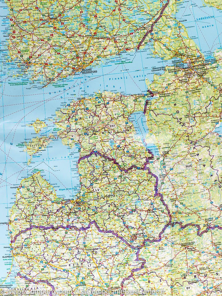 Carte routière - Europe du Nord et Scandinavie | Freytag & Berndt carte pliée Freytag & Berndt 
