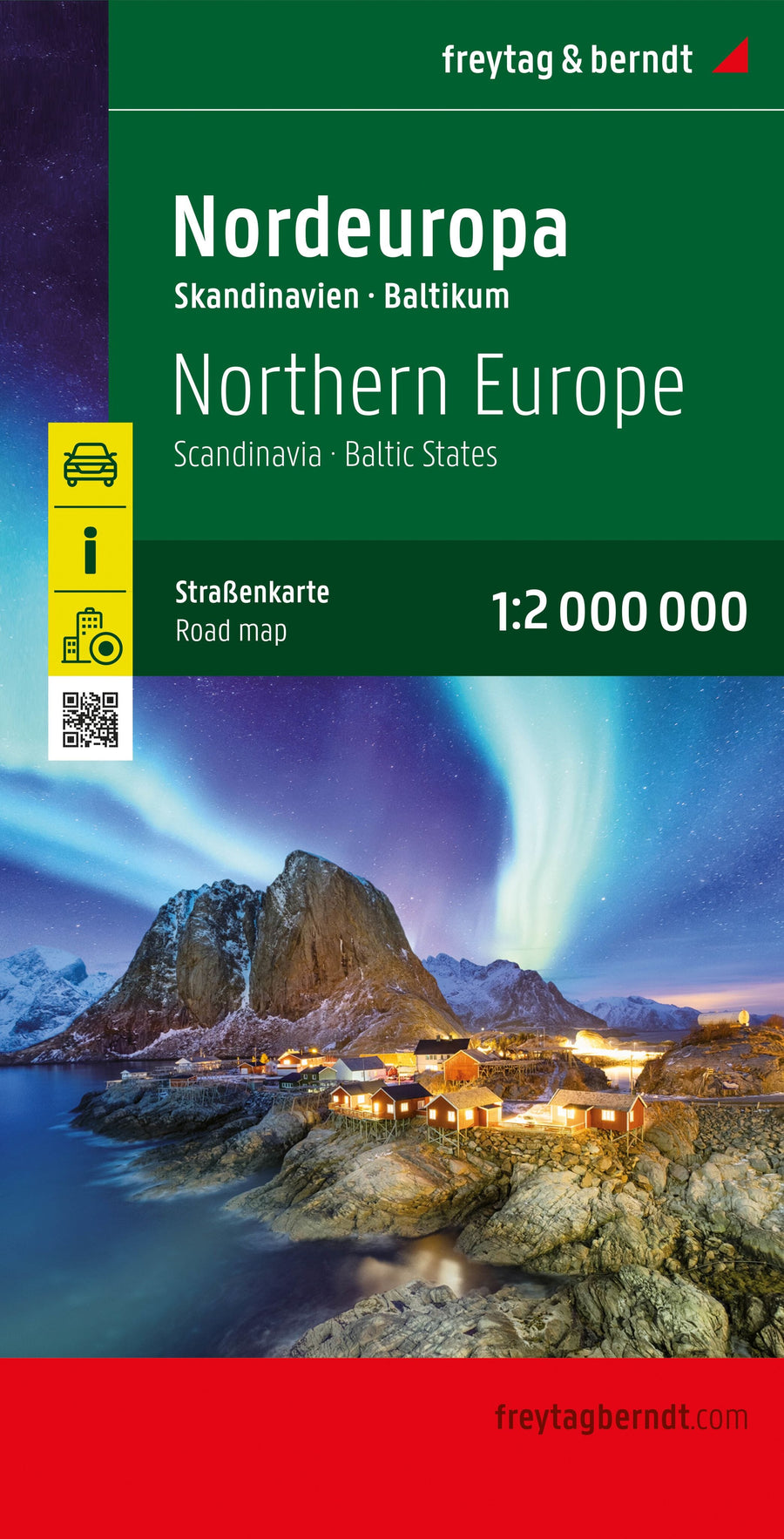 Carte routière - Europe du Nord et Scandinavie | Freytag & Berndt carte pliée Freytag & Berndt 