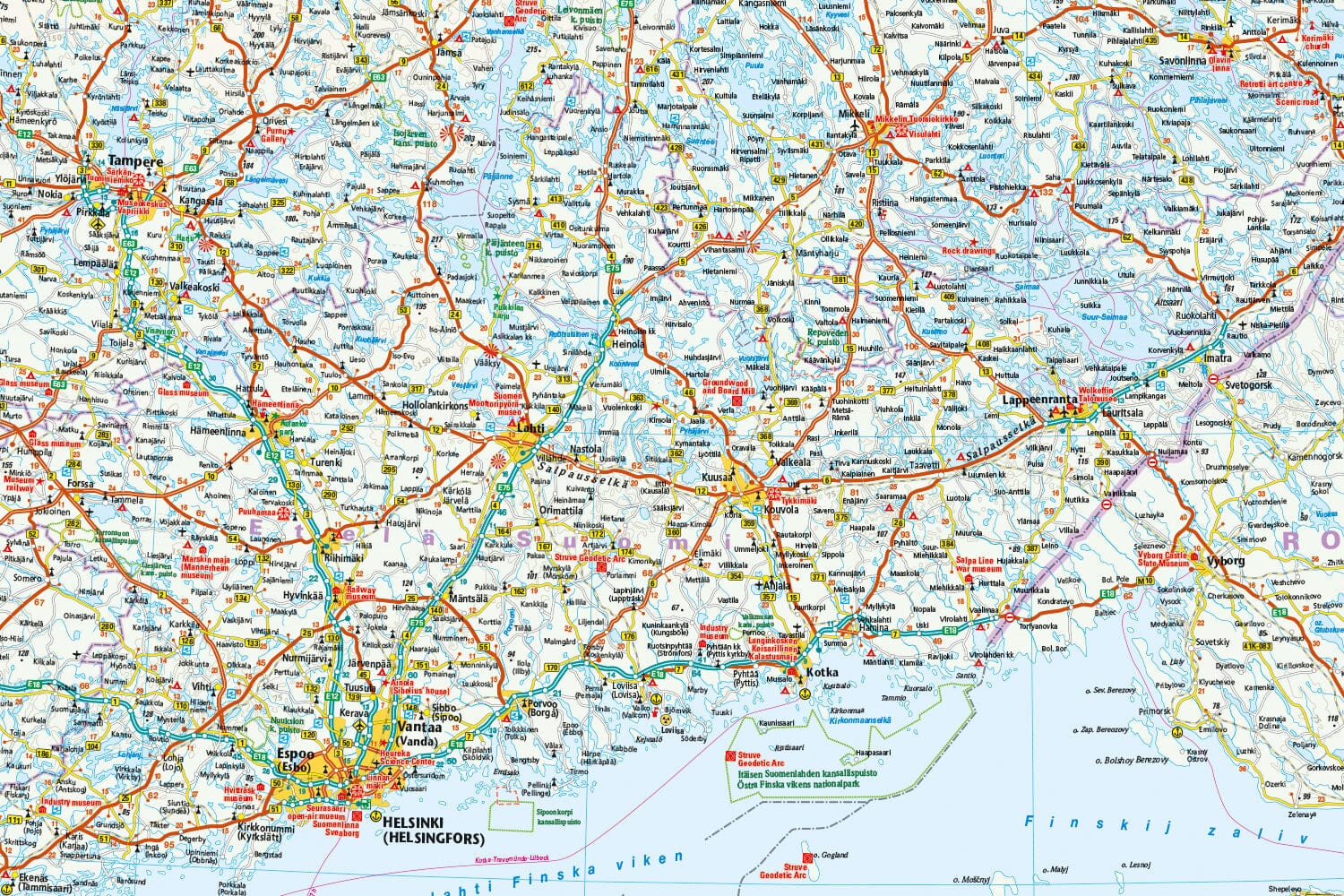 Carte routière - Finlande & Nord de la Scandinavie | Reise Know How carte routière Reise Know-How