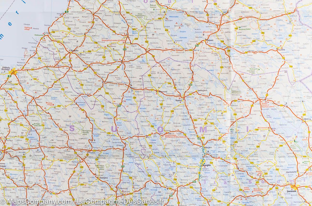Carte routière - Finlande & Nord de la Scandinavie | Reise Know How carte routière Reise Know-How