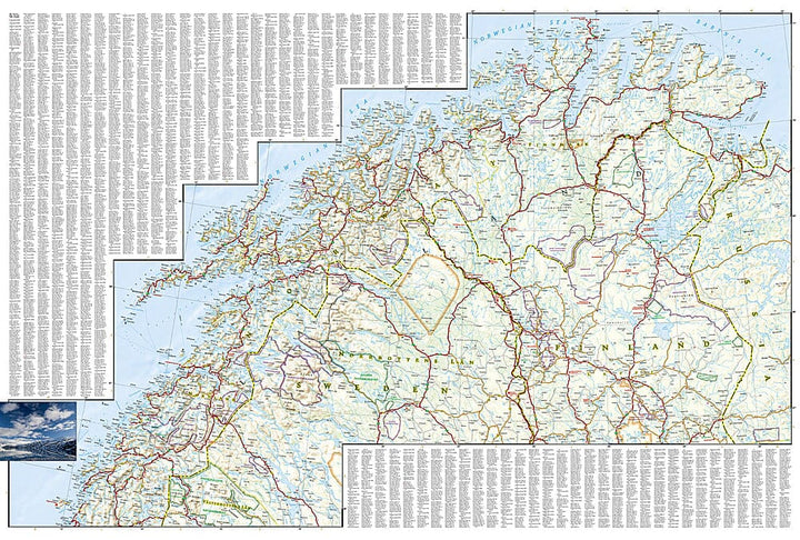 Carte routière - Finlande & Scandinavie Nord | National Geographic carte pliée National Geographic 