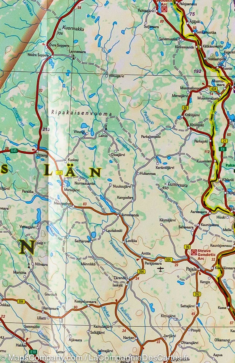 Carte routière - Finlande & Scandinavie Nord | National Geographic carte routière National Geographic