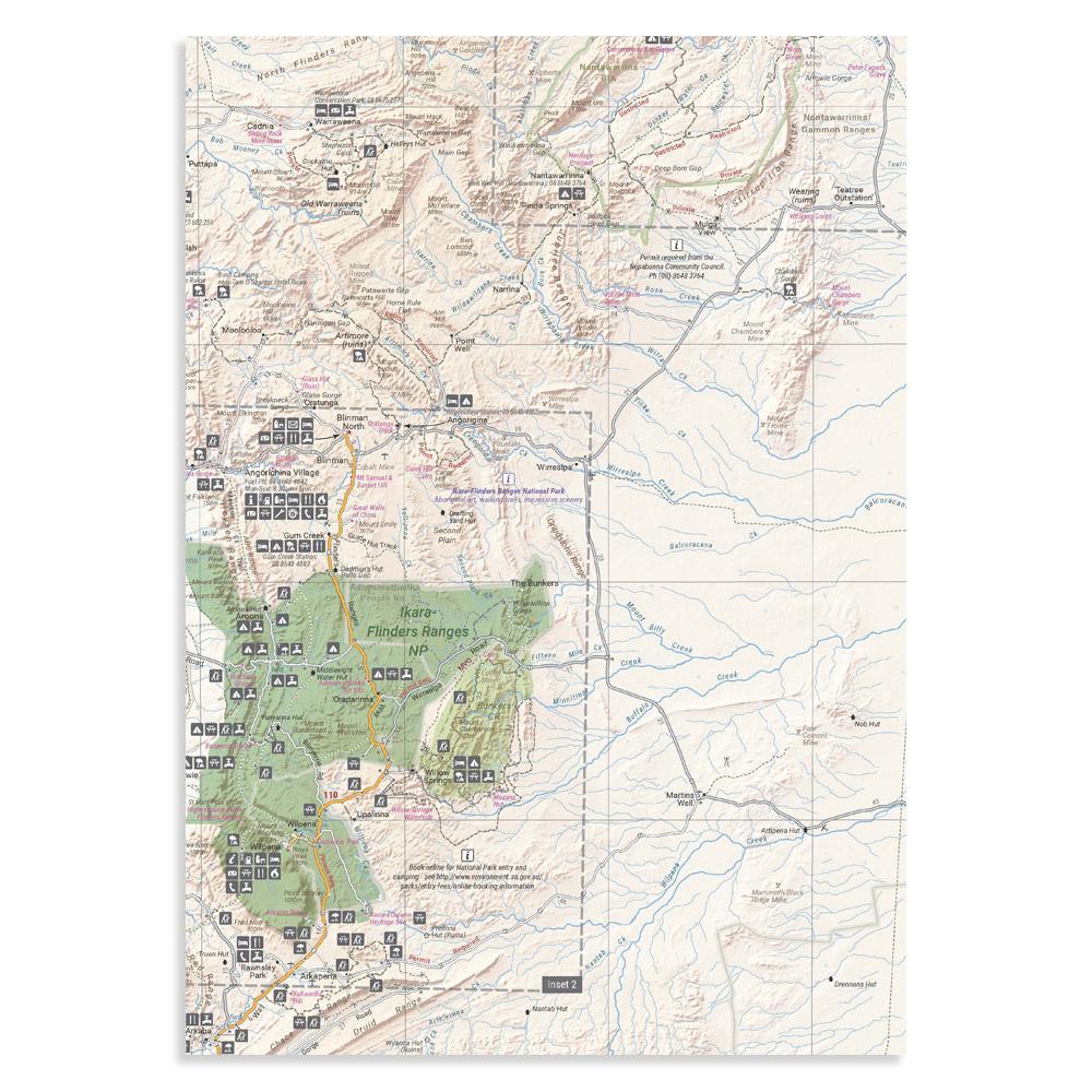 Carte routière - Flinders Ranges (Australie Méridionale) | Hema Maps carte routière Hema Maps