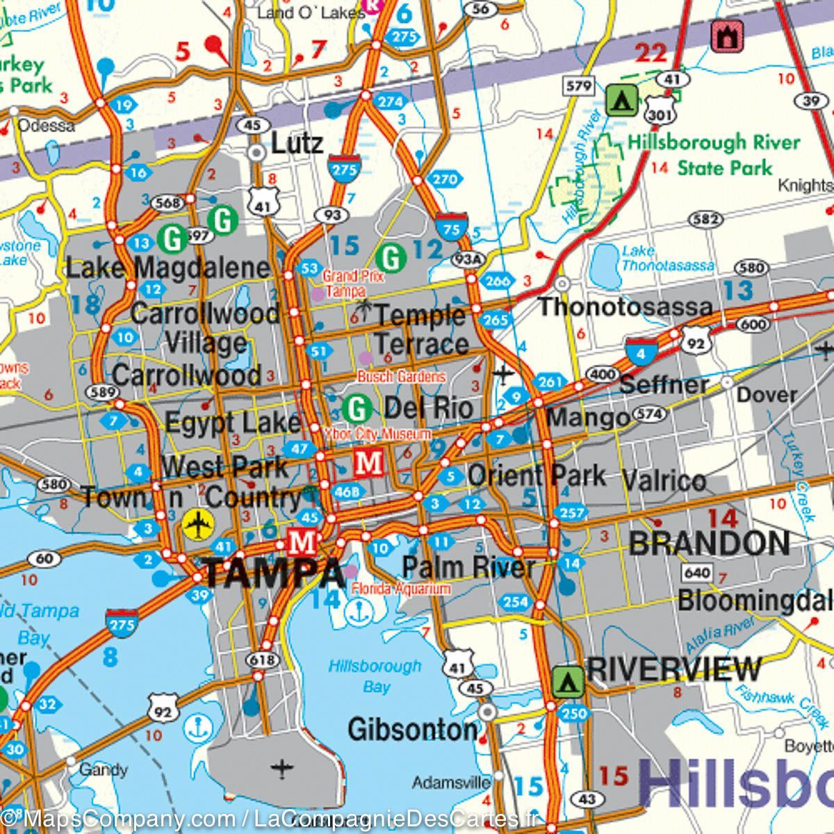 Road map - Florida | Freytag \u0026 Berndt – Cartovia, image size:1200x1200