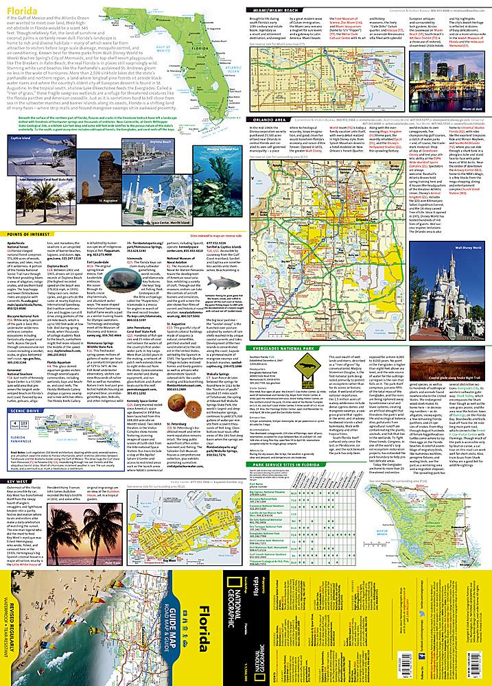 Carte routière - Floride | National Geographic carte routière National Geographic