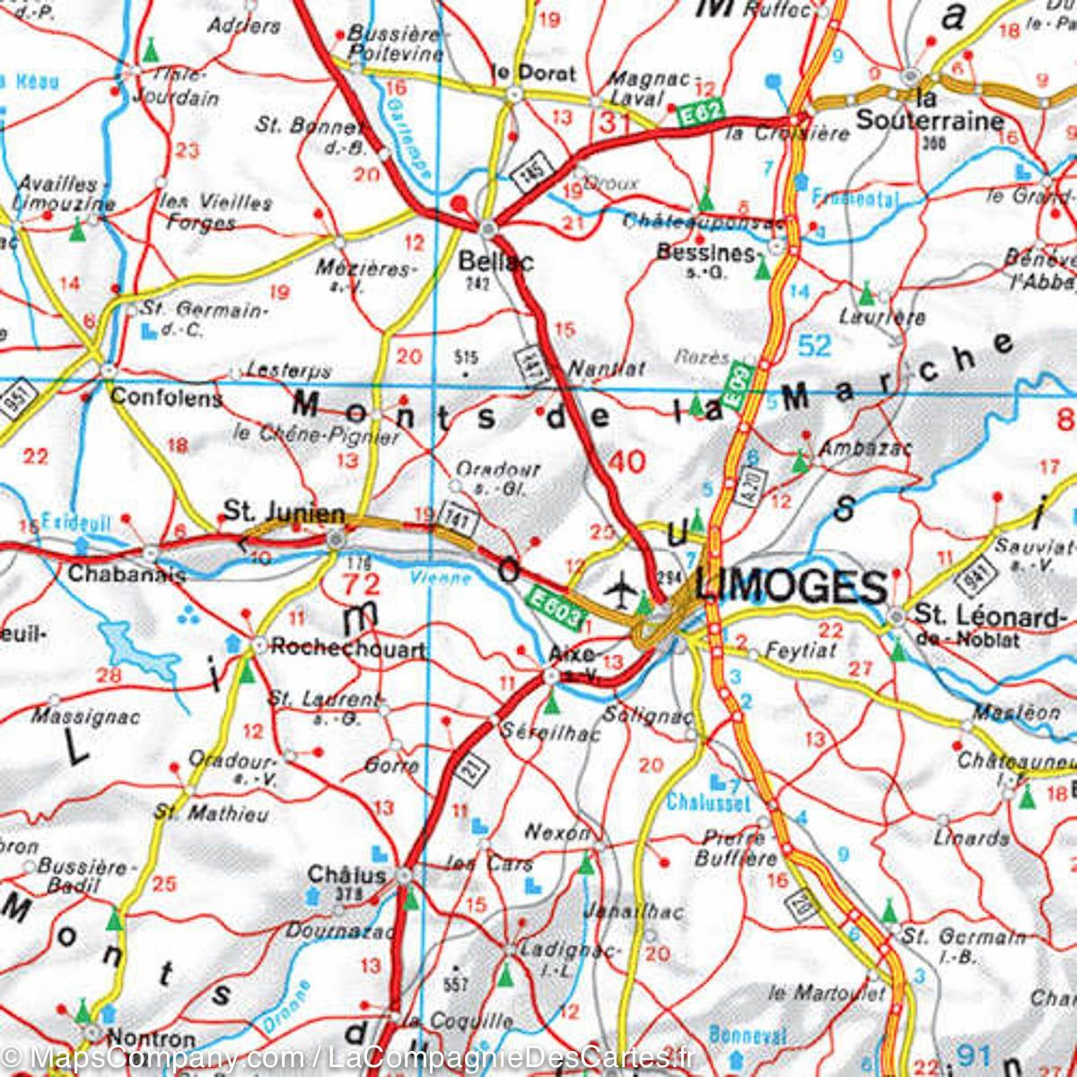 Carte routière - France (impression recto-verso) | Freytag & Berndt carte routière Freytag & Berndt