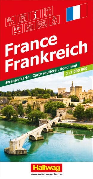 Carte routière - France | Hallwag carte pliée Hallwag 