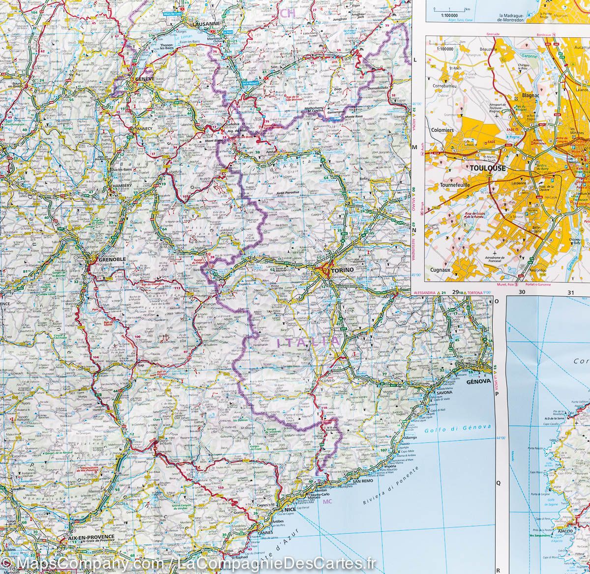 Carte routière - France | Hallwag carte routière Hallwag