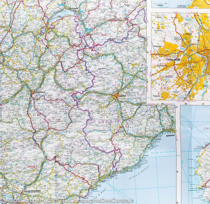 Carte routière - France | Hallwag International carte pliée Hallwag 