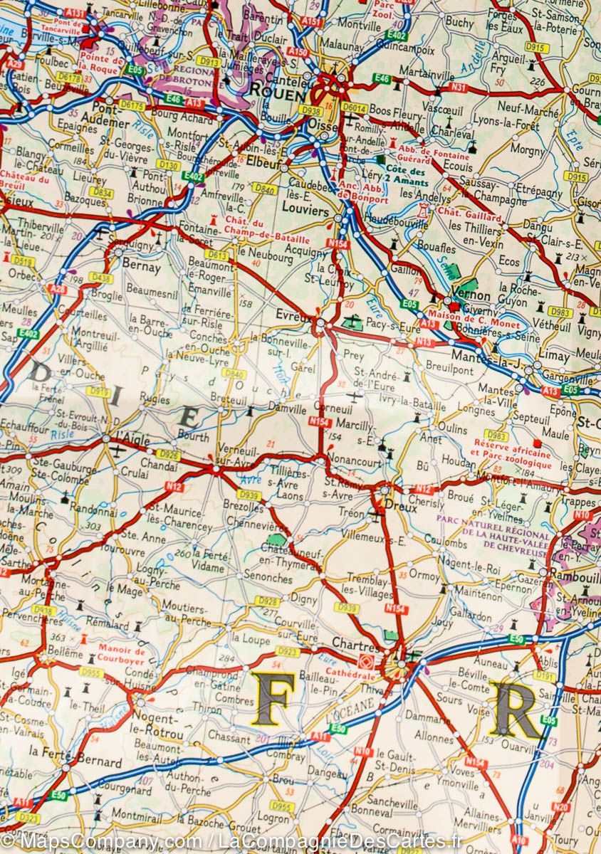 Carte routière - France | National Geographic carte pliée National Geographic 