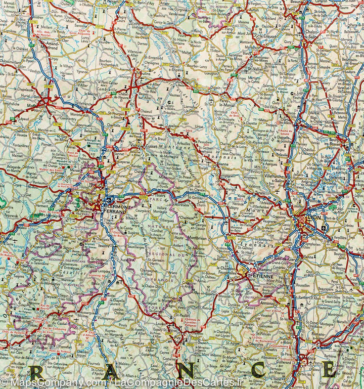 Carte routière - France | National Geographic carte pliée National Geographic 