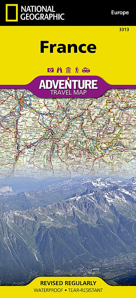 Carte routière - France | National Geographic carte pliée National Geographic 
