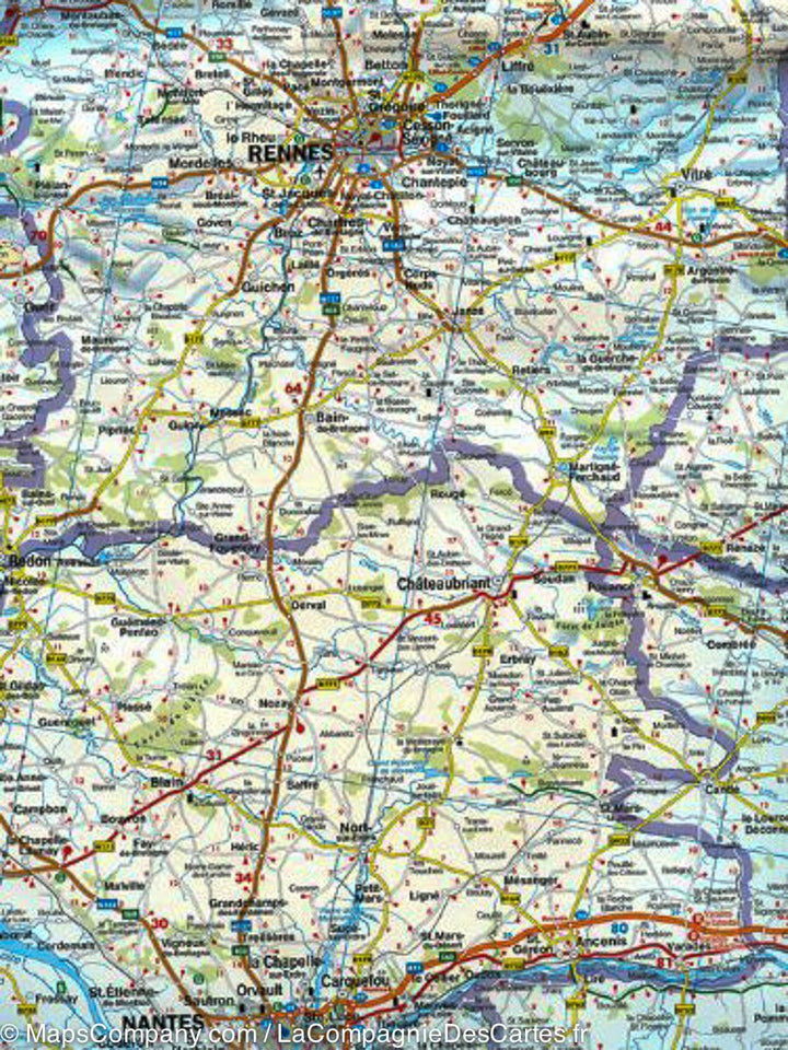 Carte routière - France Nord | Freytag & Berndt carte pliée Freytag & Berndt 