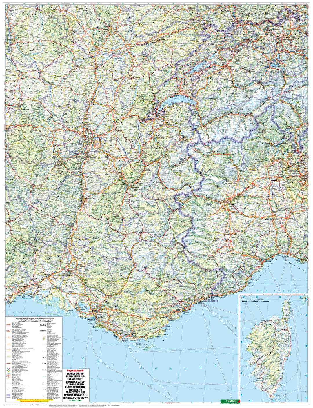 Carte routière - France Sud | Freytag & Berndt carte pliée Freytag & Berndt 