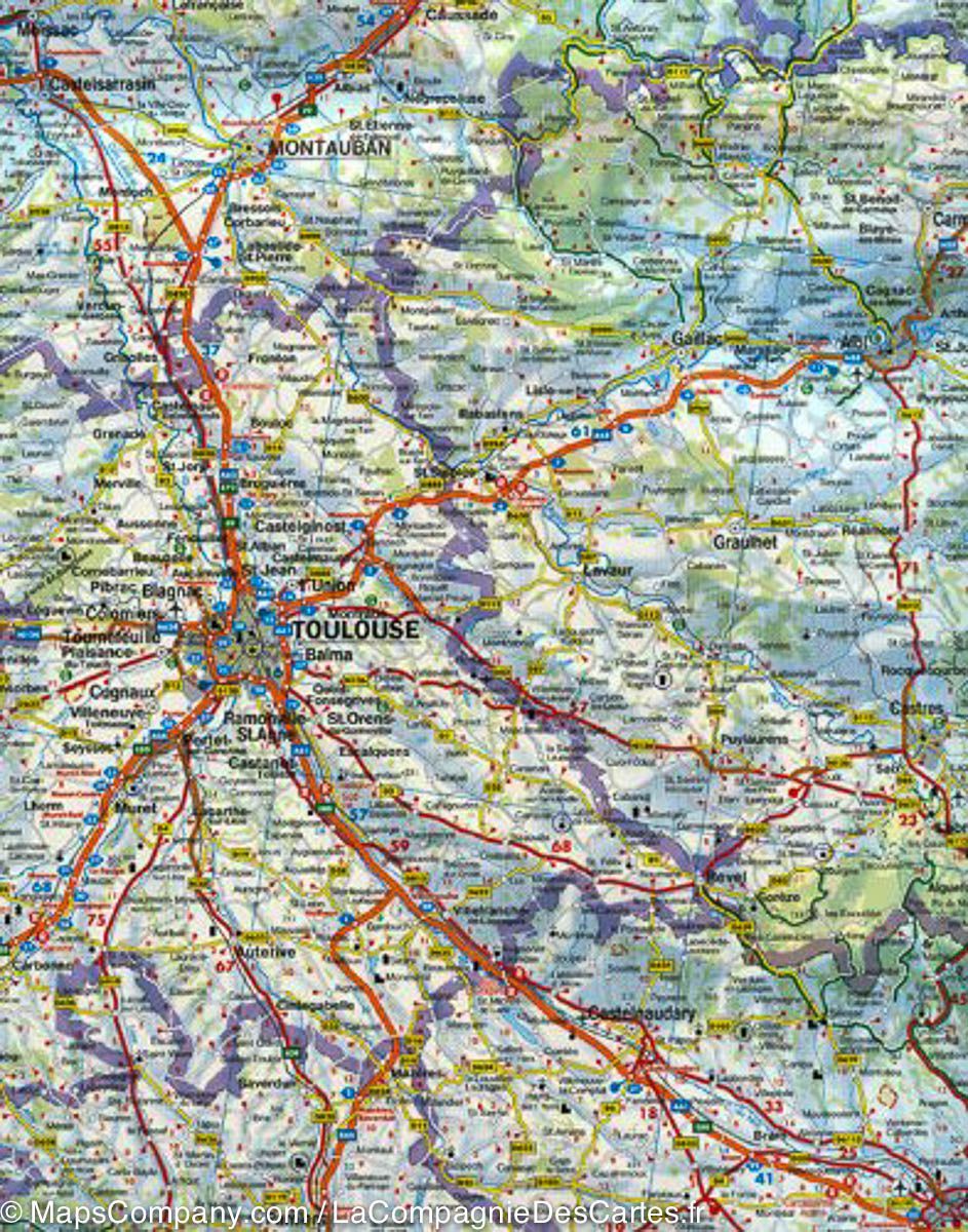 Carte routière - France Sud | Freytag & Berndt carte routière Freytag & Berndt