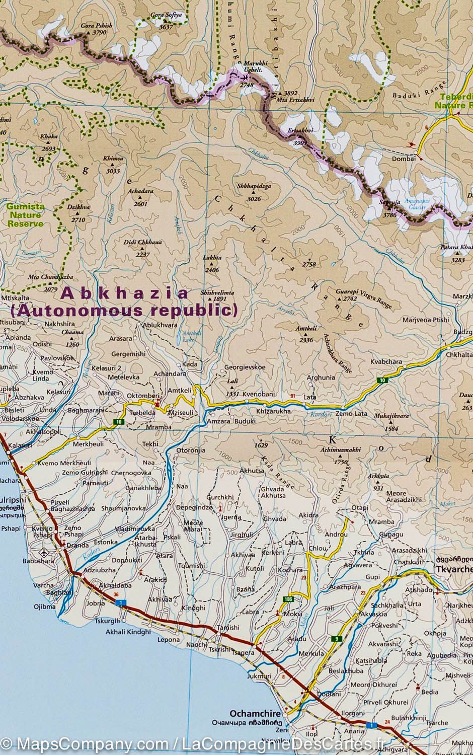 Carte routière - Géorgie | Reise Know How carte routière Reise Know-How