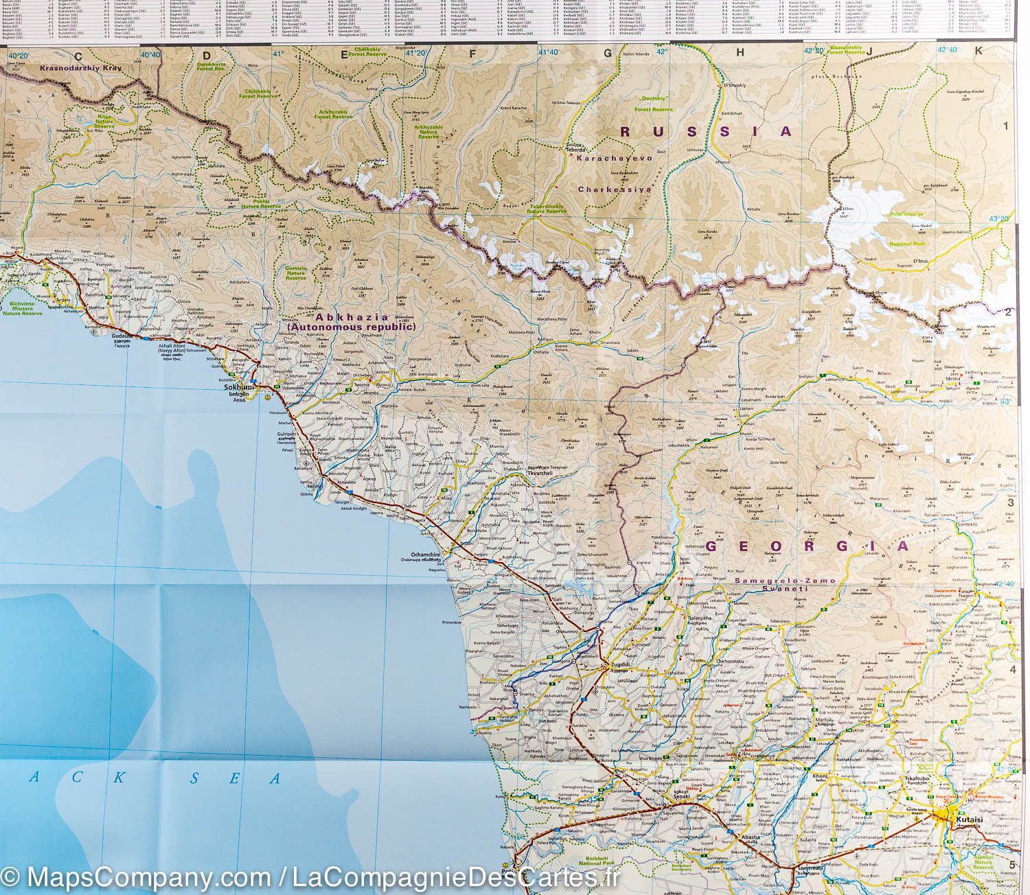 Carte routière - Géorgie | Reise Know How carte routière Reise Know-How