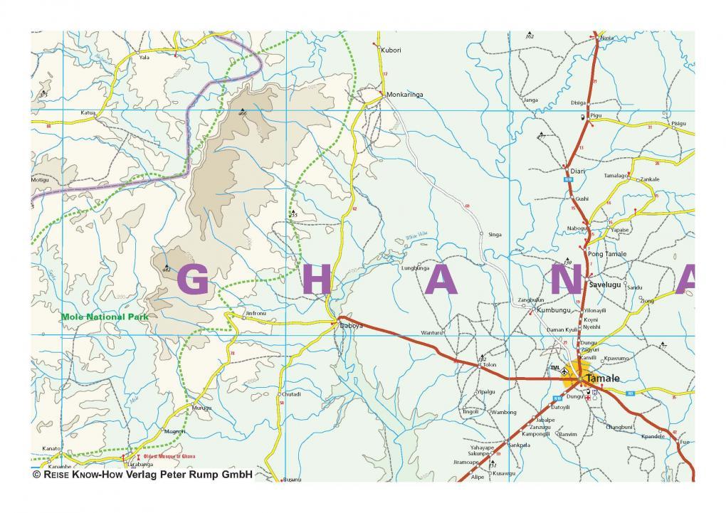 Carte routière - Ghana et Togo | Reise Know How carte routière Reise Know-How