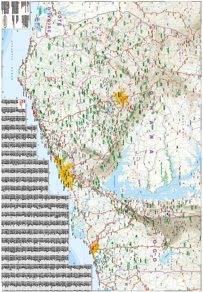 Carte routière - Ghana et Togo | Reise Know How carte routière Reise Know-How