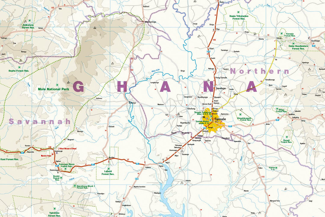 Carte routière - Ghana et Togo | Reise Know How carte pliée Reise Know-How 
