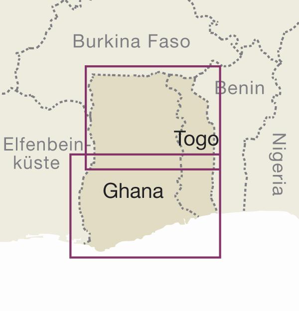 Carte routière - Ghana et Togo | Reise Know How carte routière Reise Know-How