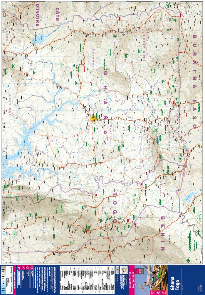 Carte routière - Ghana et Togo | Reise Know How carte routière Reise Know-How