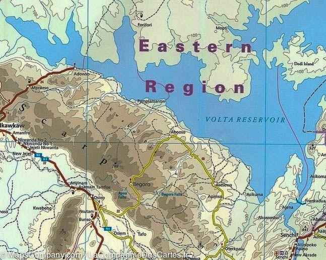 Carte du Ghana et du Togo | Reise Know How - La Compagnie des Cartes