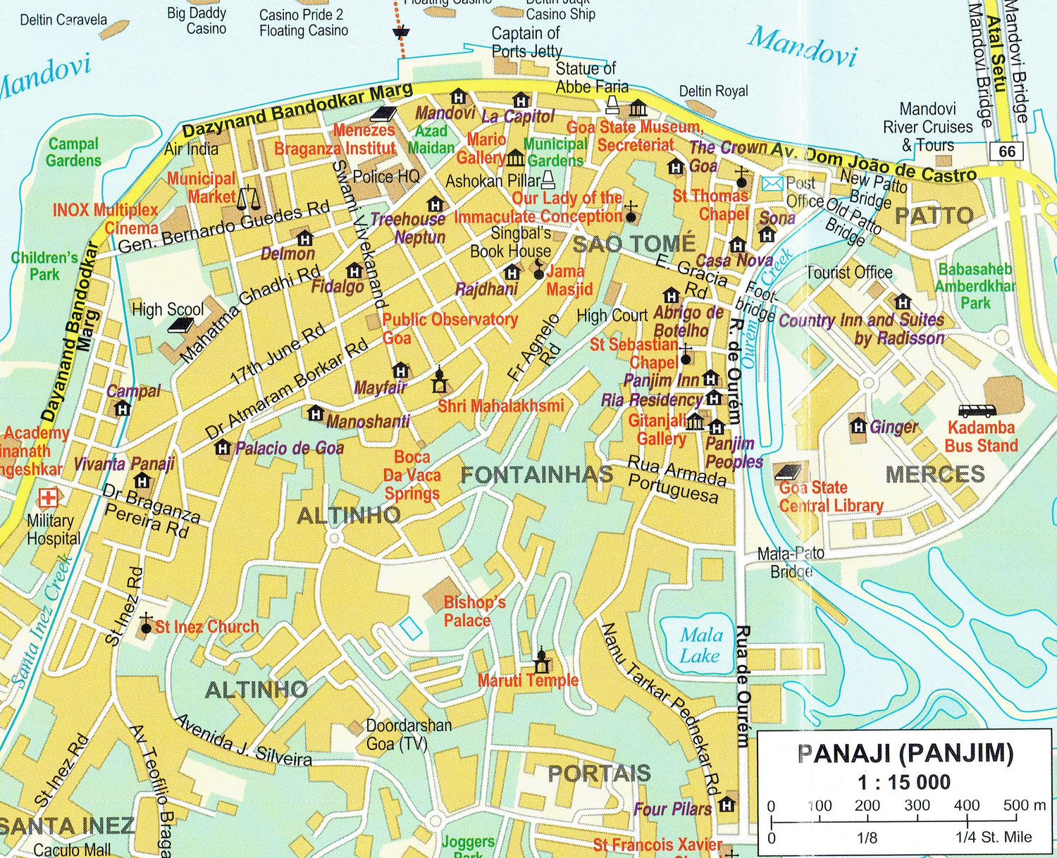 Carte routière - Goa (Inde) | Gizi Map carte routière Gizi Map