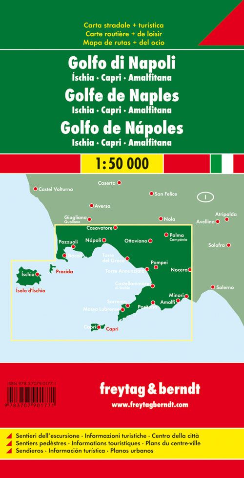 Carte routière - Golfe de Naples (Ischia, Capri, Amalfitana) | Freytag & Berndt carte routière Freytag & Berndt