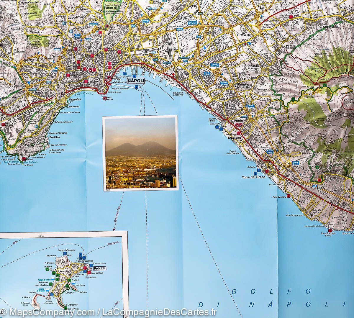 Carte routière - Golfe de Naples (Ischia, Capri, Amalfitana) | Freytag & Berndt carte routière Freytag & Berndt