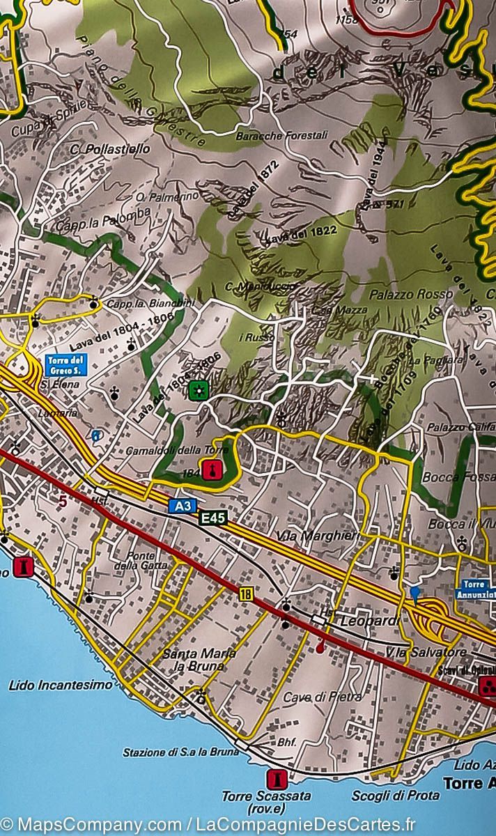 Carte routière - Golfe de Naples (Ischia, Capri, Amalfitana) | Freytag & Berndt carte routière Freytag & Berndt