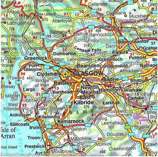 Carte routière - Grande Bretagne & Irlande au 1/700 000 | Freytag & Berndt carte routière Freytag & Berndt