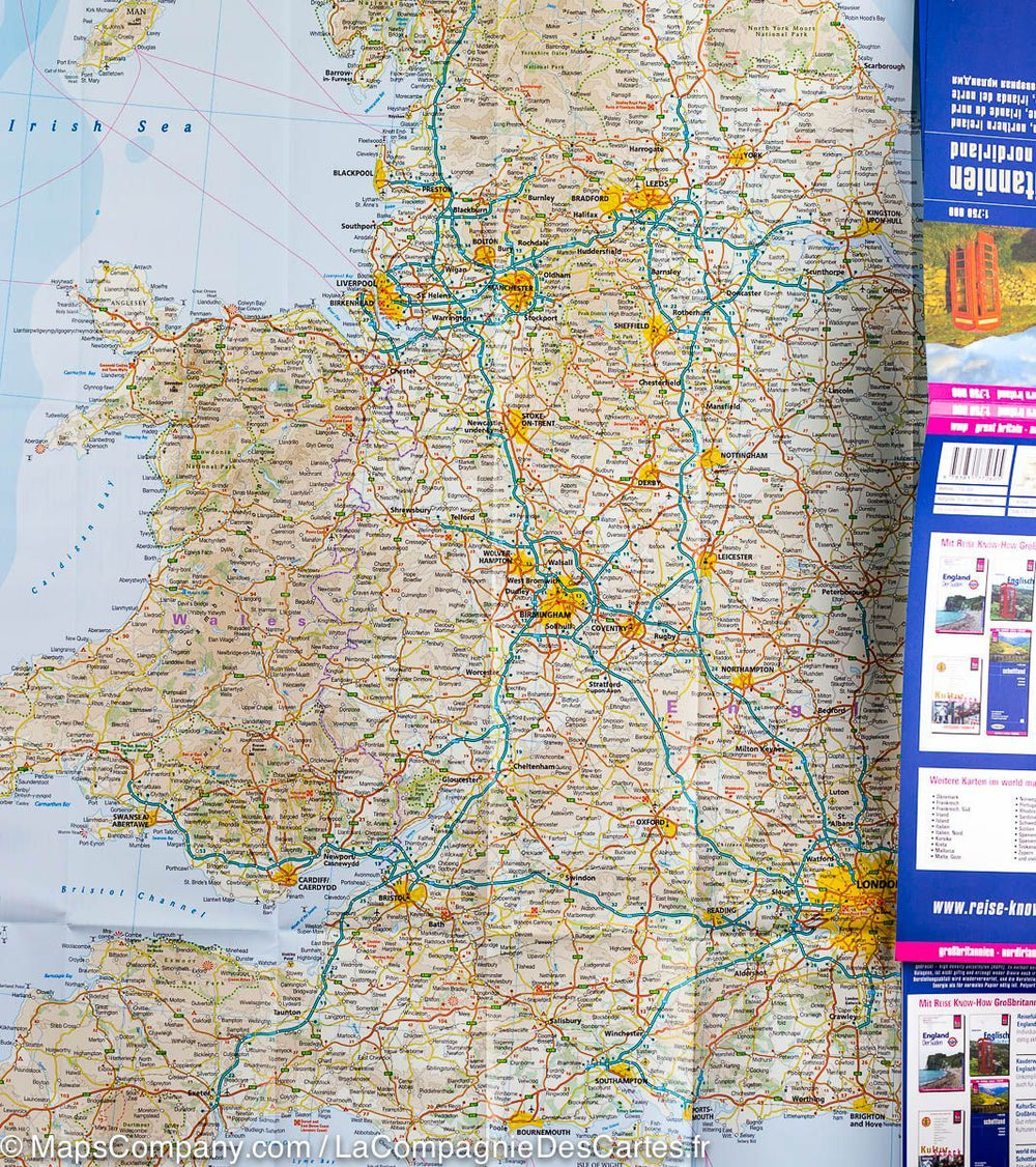 Carte routière - Grande Bretagne & Irlande du Nord | Reise Know How carte pliée Reise Know-How 