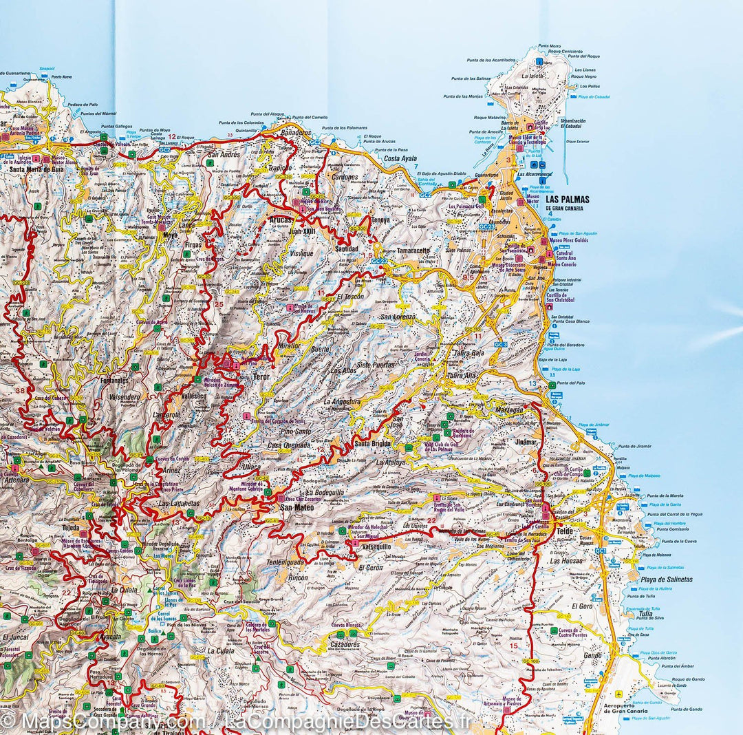 Carte routière - Grande Canarie (Iles Canaries) | Freytag & Berndt carte pliée Freytag & Berndt 