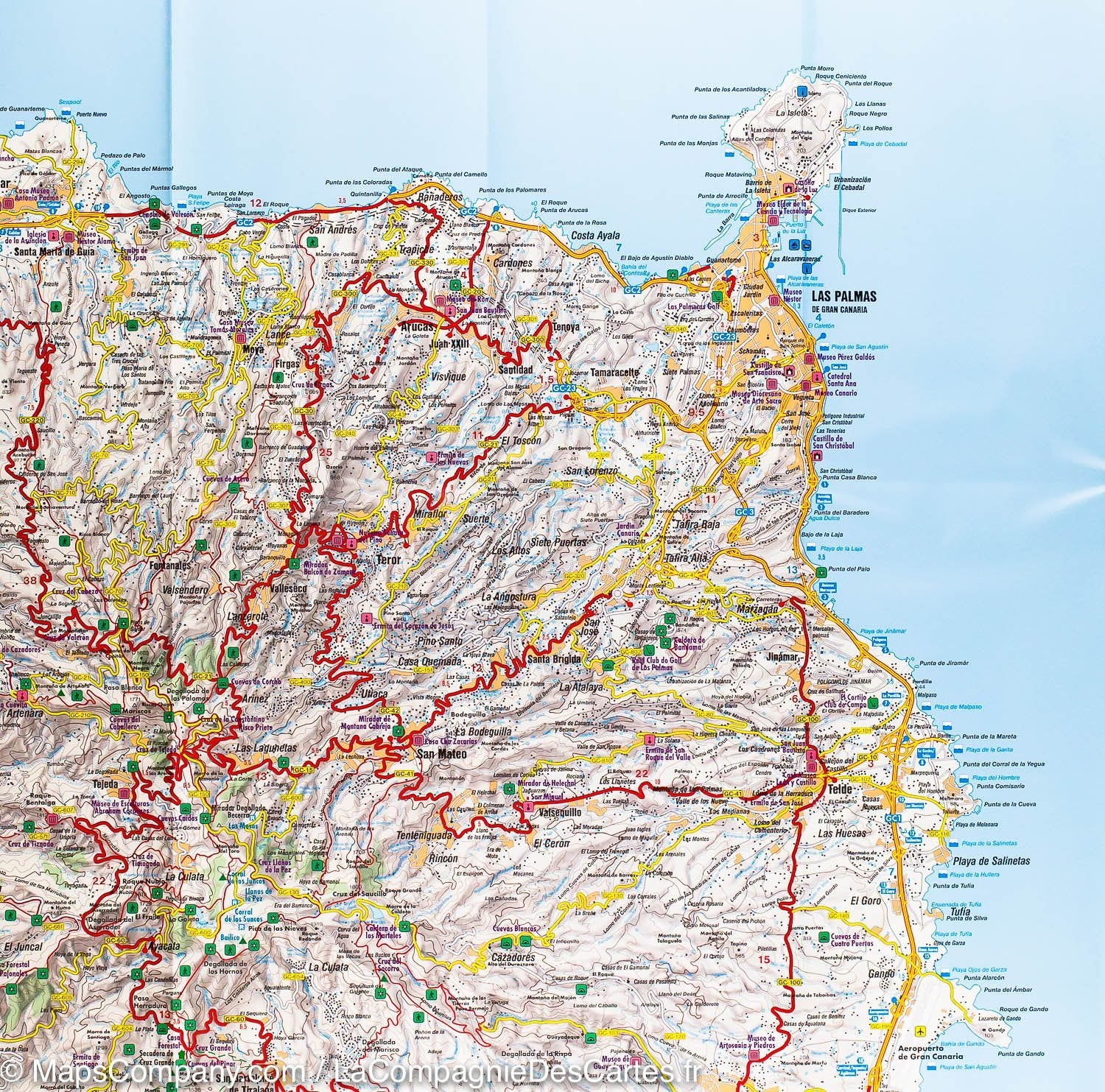 Carte routière - Grande Canarie (Iles Canaries) | Freytag & Berndt carte routière Freytag & Berndt