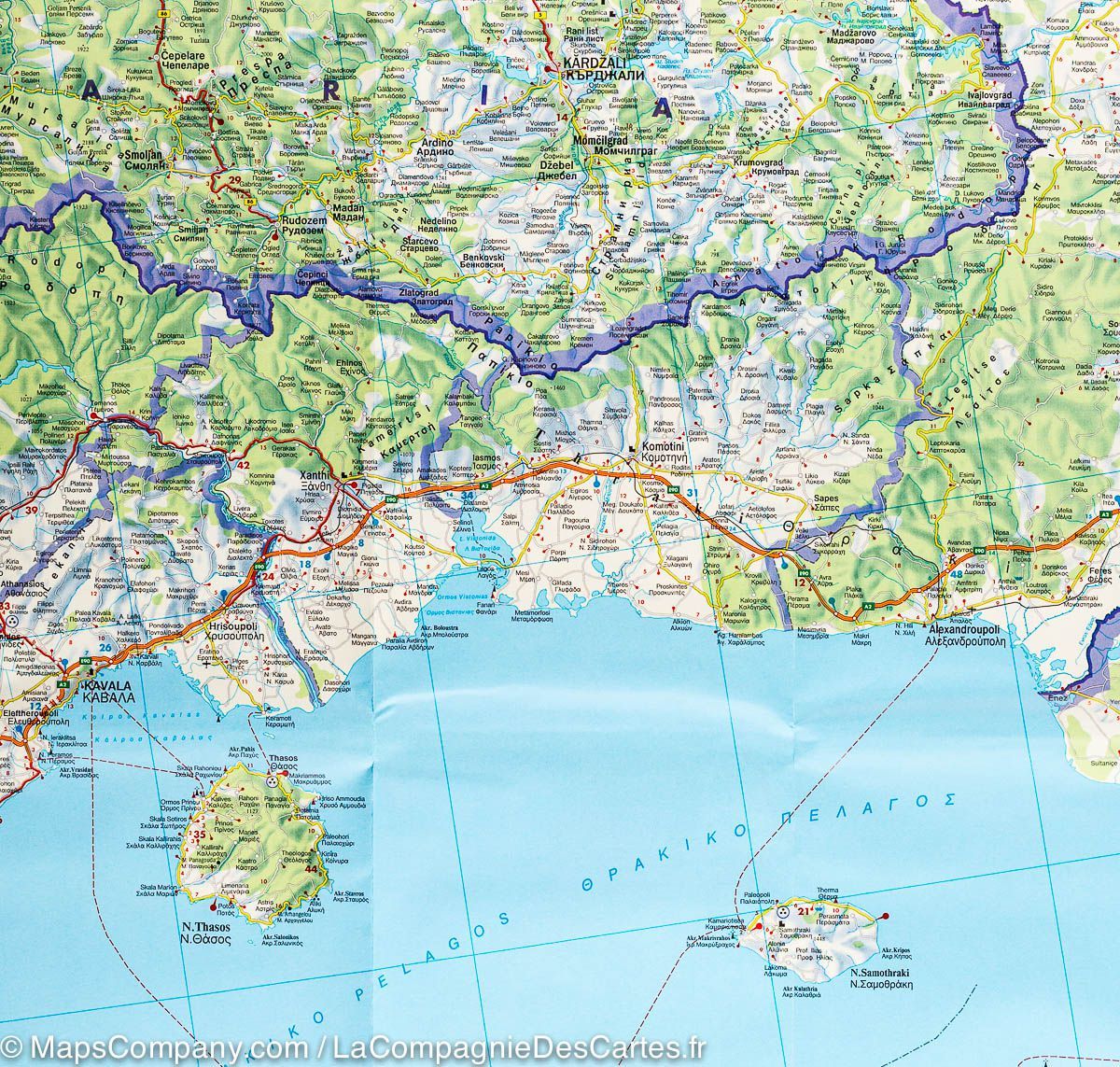 Carte routière - Grèce au 1/500,000 | Freytag & Berndt carte routière Freytag & Berndt