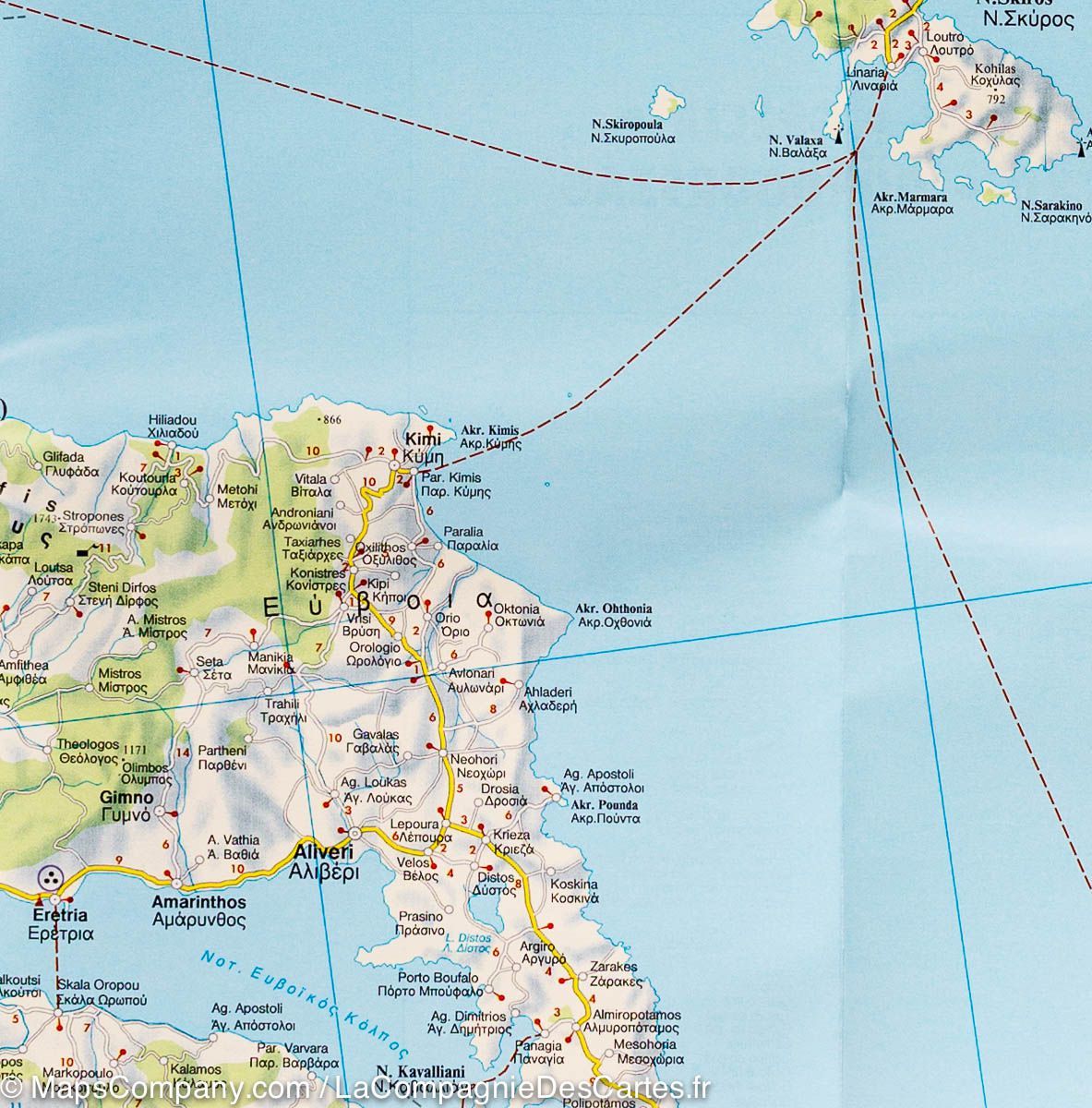 Carte routière - Grèce au 1/500,000 | Freytag & Berndt carte routière Freytag & Berndt