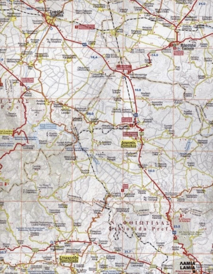 Carte routière - Grèce centrale - n° 54 | Orama carte pliée Orama 