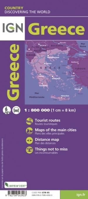 Carte routière - Grèce | IGN carte routière IGN
