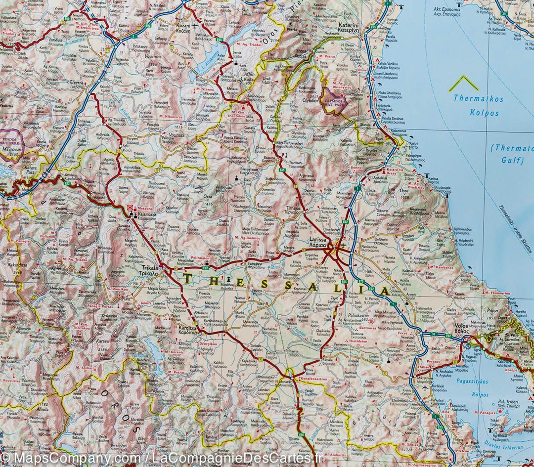 Carte routière - Grèce | National Geographic carte pliée National Geographic 