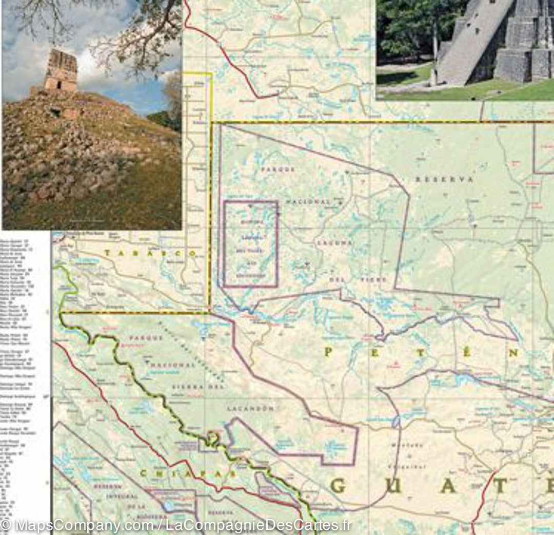 Carte routière - Guatemala | National Geographic carte pliée National Geographic 